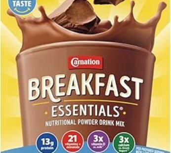 Carnation Breakfast Essentials Powder Drink Mix, Rich Milk Chocolate, 10 Count Box of Packets