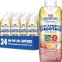 Carnation Breakfast Essentials Fruit and Protein Smoothie Nutritional Drink, Strawberry Banana, 24 – 8 fl oz Cartons