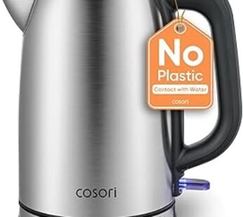COSORI Electric Kettle, Plastic-free Interior, Lids Open at 2 Angles, Easy to Clean, Automatic Shut Off & Boil-Dry Protect…